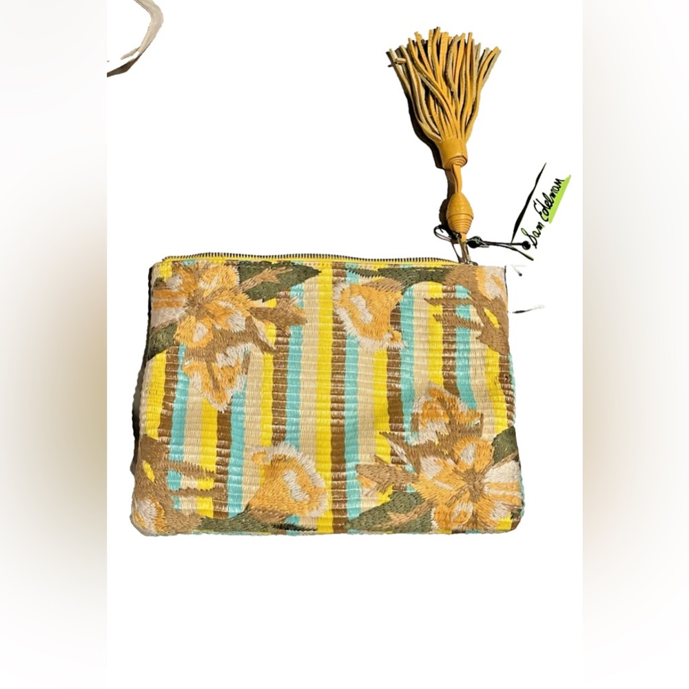 Sam Edelman Floral Clutch with Tassel